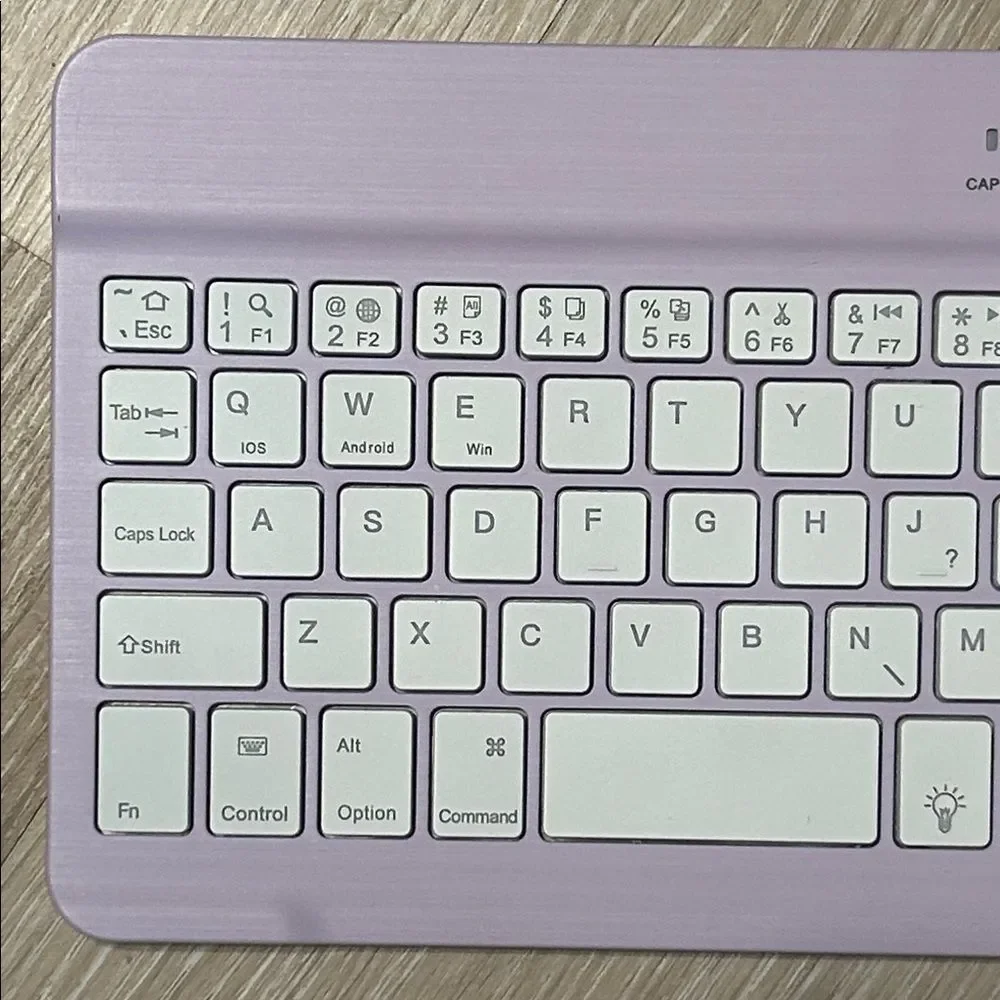 Cimetech Wireless Bluetooth Ultra Thin Purple Keyboard for Tablets